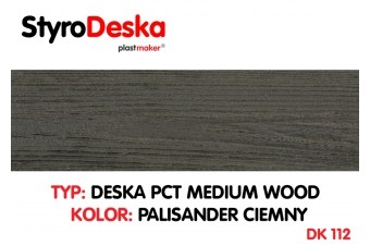Profil drewnopodobny Styrodeska Medium Wood kolor PALISANDER CIEMNY wymiar 14 cm x 200 cm x 1 cm  cena za 1 m2